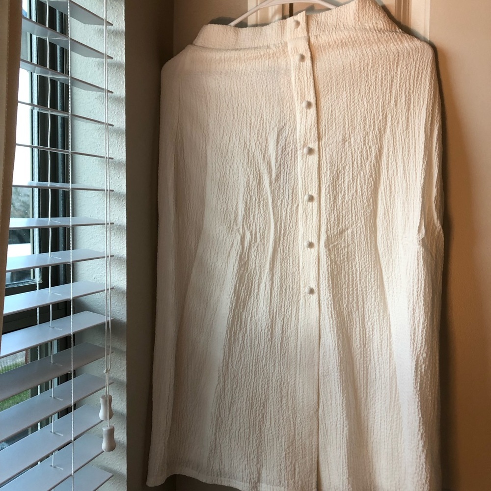 White MIDI Skirt